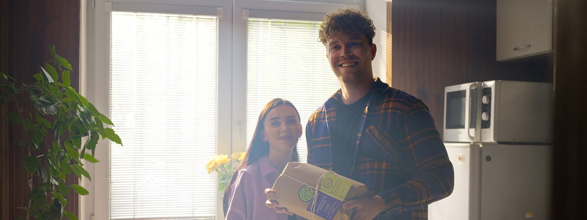 Couple in kitchen